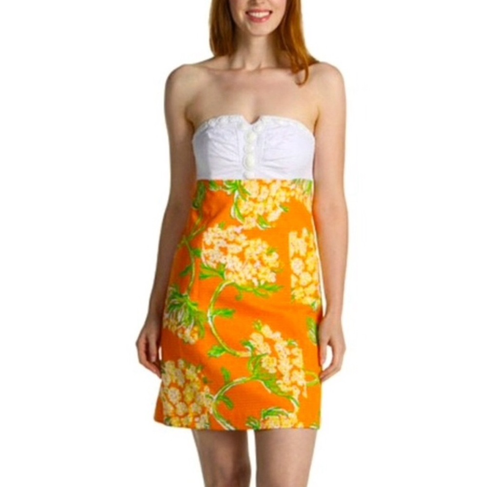 Lilly Pulitzer Bowen Lace By The Docks Dress Nectar Orange